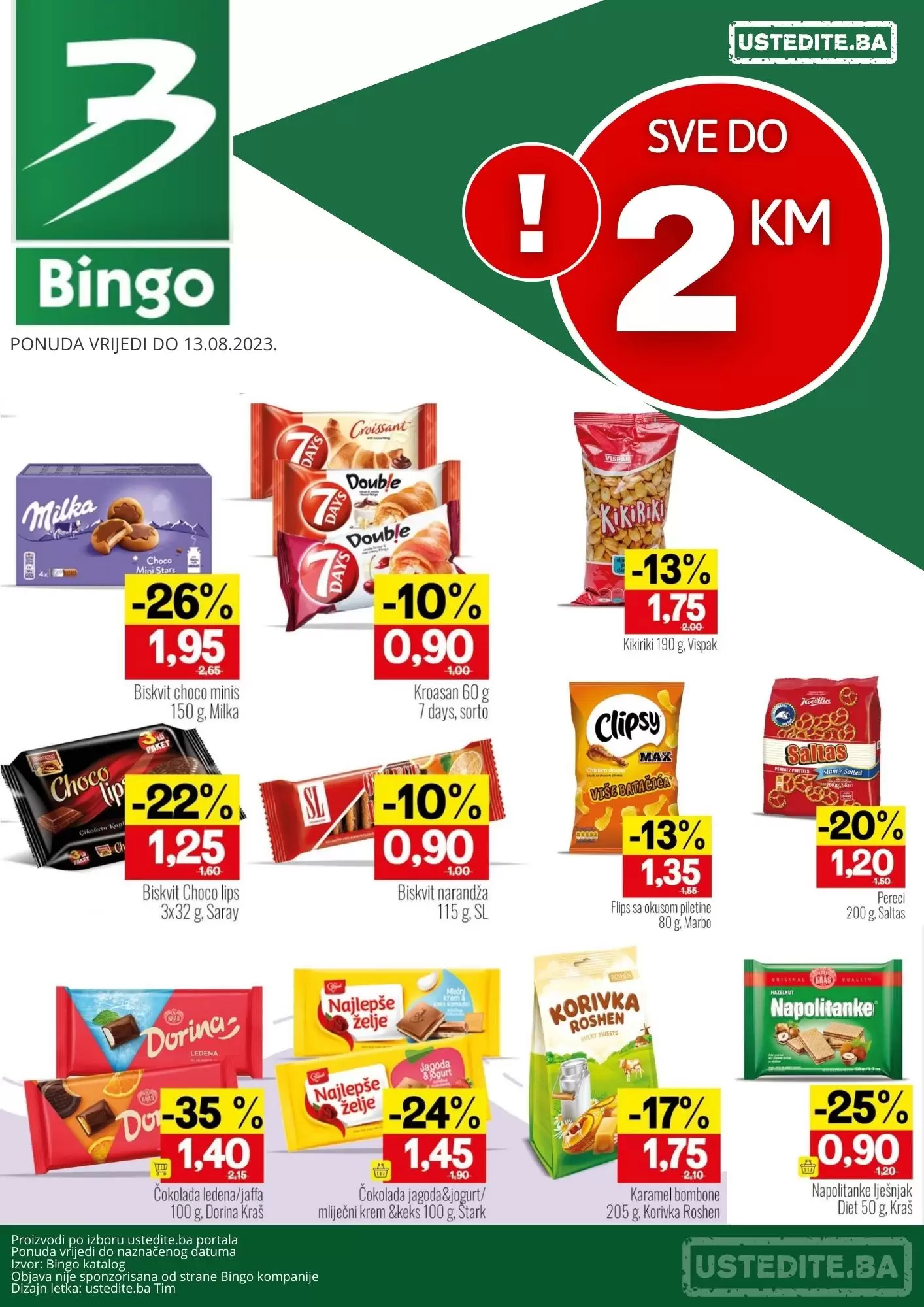 Bingo SVE do 2 KM - akcija do 13.8.2023.