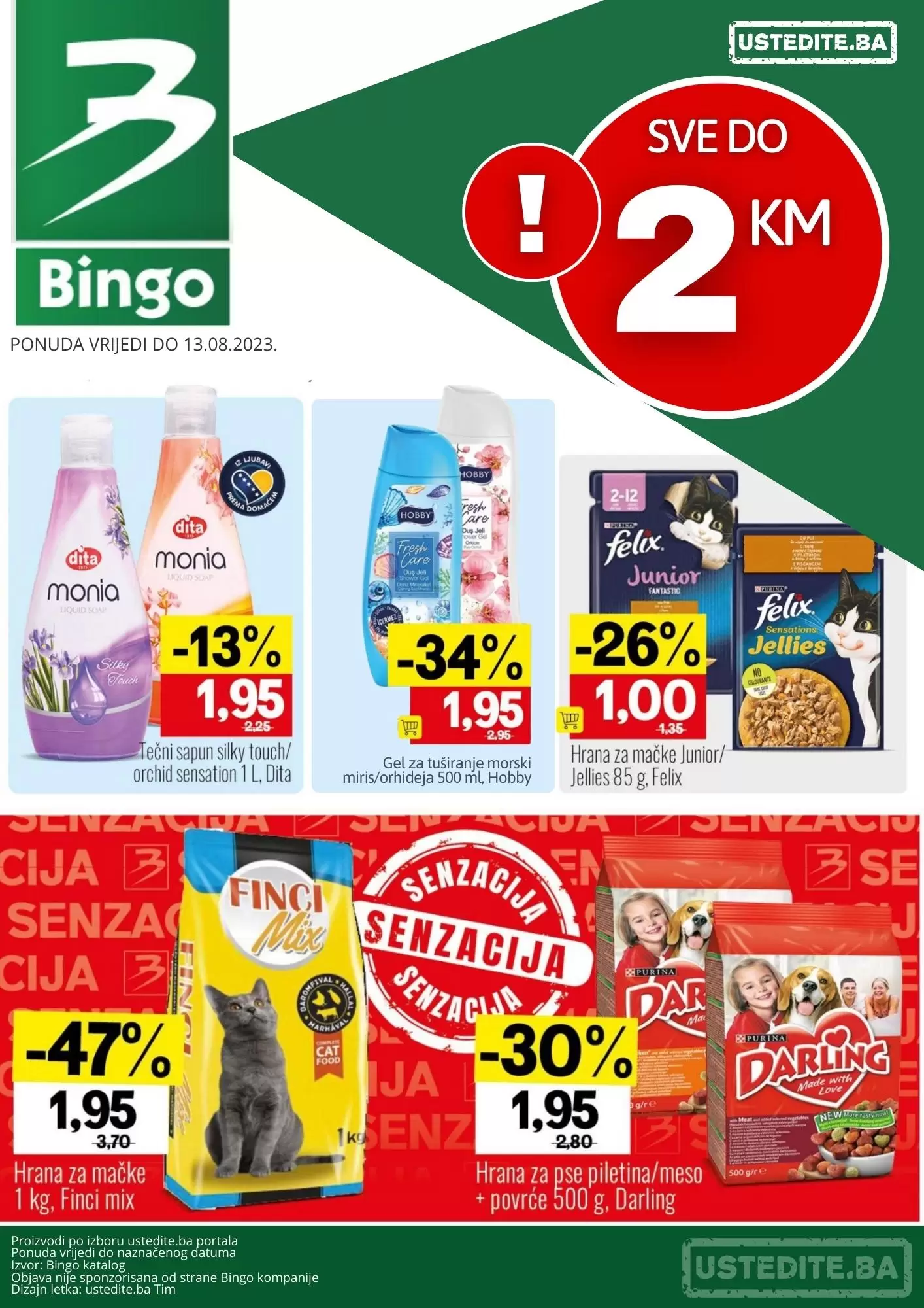 Bingo SVE do 2 KM - akcija do 13.8.2023.