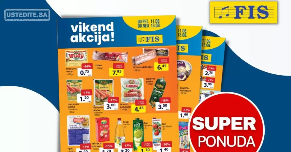 Fis vikend akcija 11-13.8.2023.