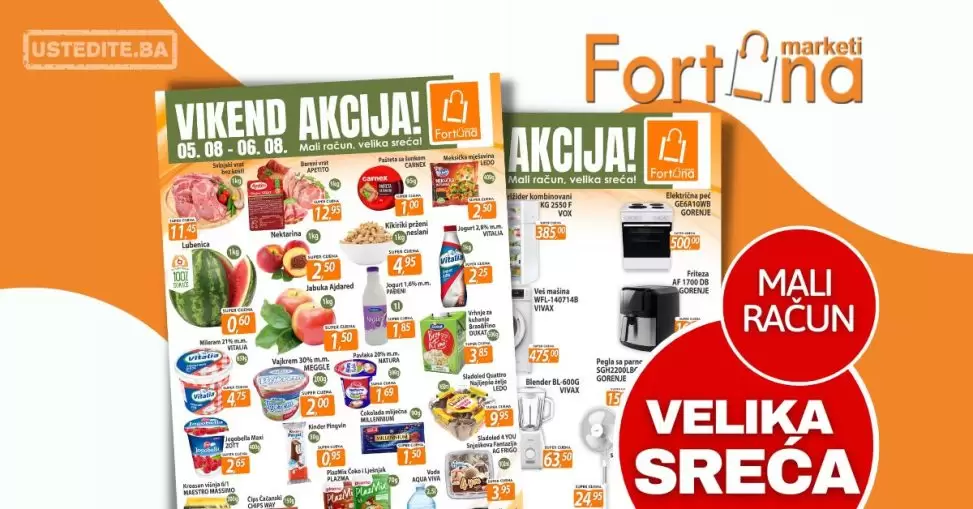 Fortuna vikend akcija 5-6.8.2023.