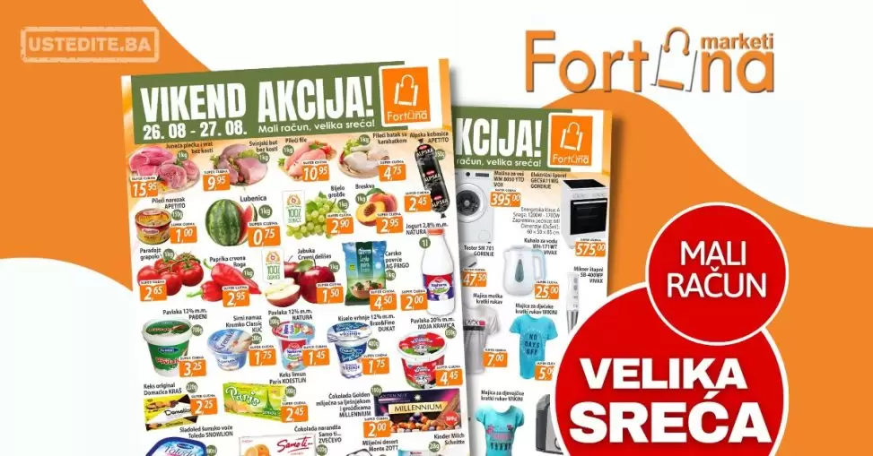 Fortuna vikend akcija 26-27.8.2023.