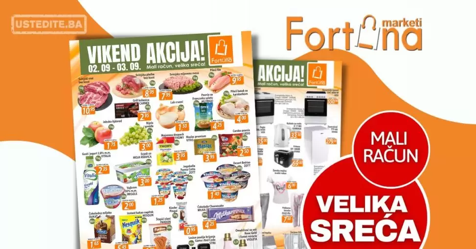 Fortuna vikend akcija 2-3.9.2023.