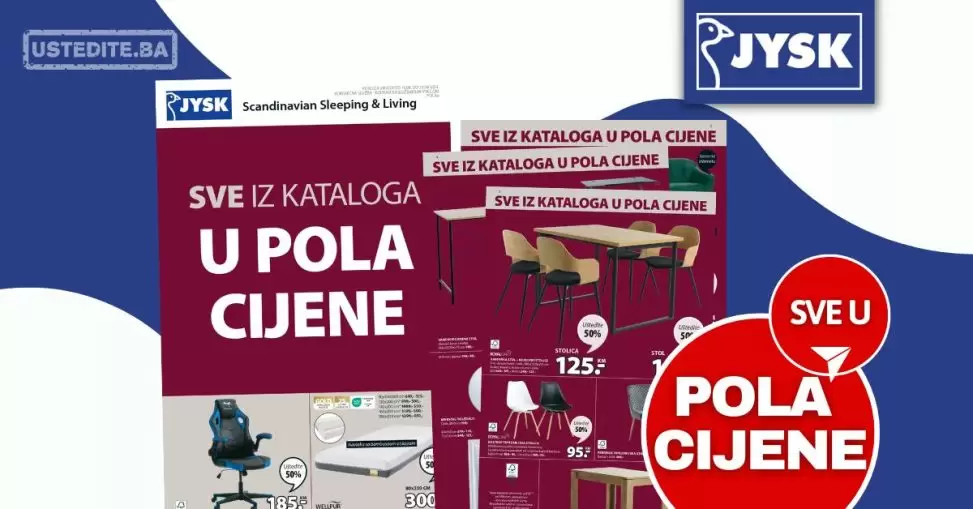 Jysk katalog SVE U POLA CIJENE 10-23.8.2023.