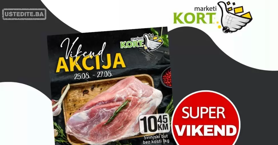 Kort vikend akcija 25-27.8.2023.