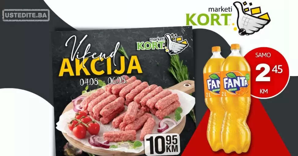 Kort vikend akcija 4-6.8.2023.