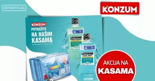 Konzum AKCIJA NA KASAMA 10-13.8.2023.
