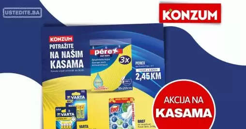 Konzum akcija na kasama!