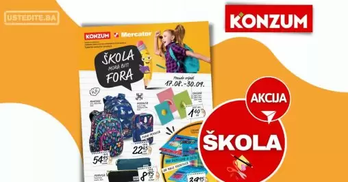 Konzum katalog SVE ZA ŠKOLU 17.8-30.9.2023.