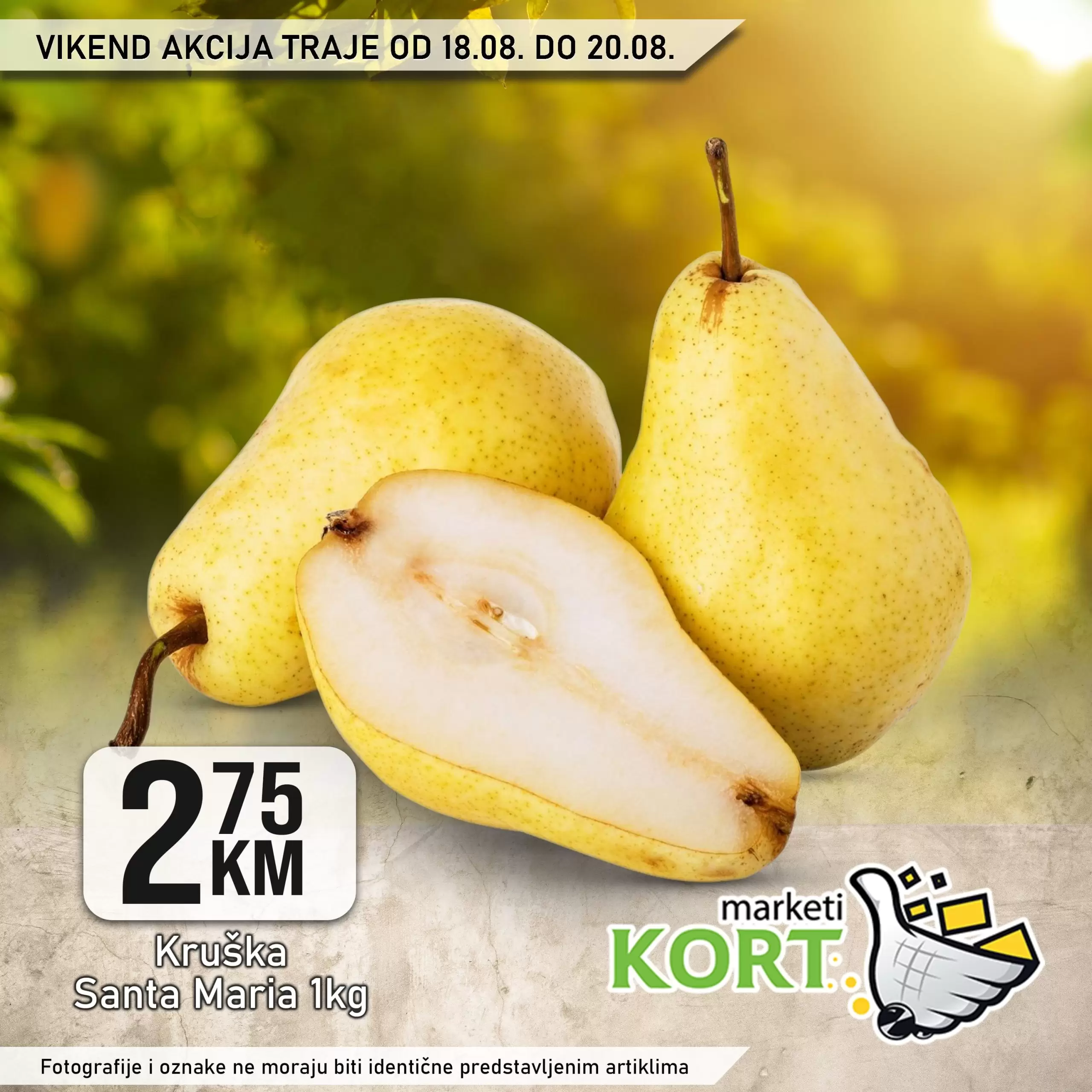 Kort vikend akcija 18-20.8.2023.