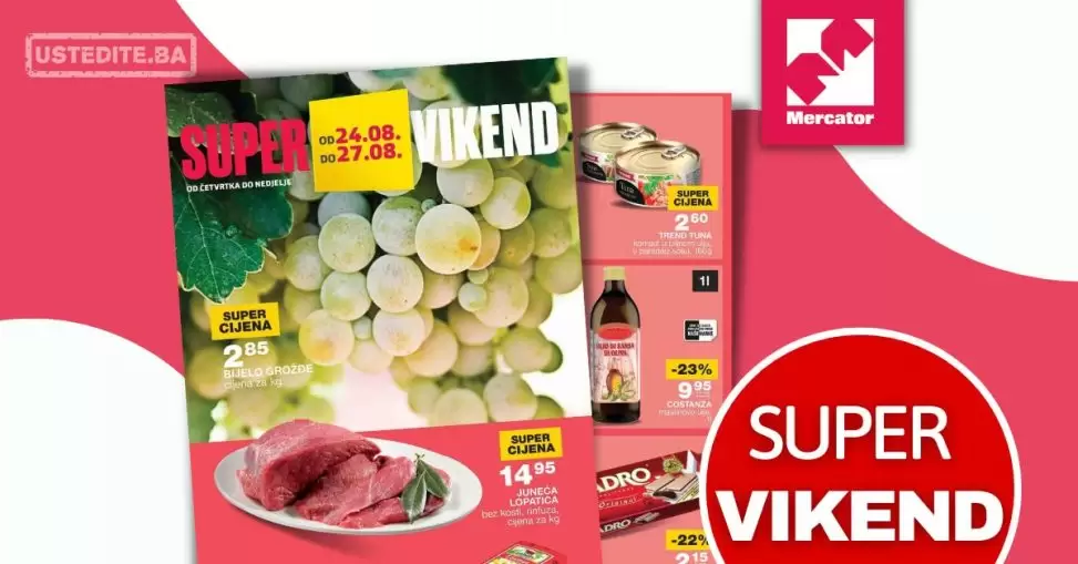 Mercator vikend akcija 24-27.8.2023.