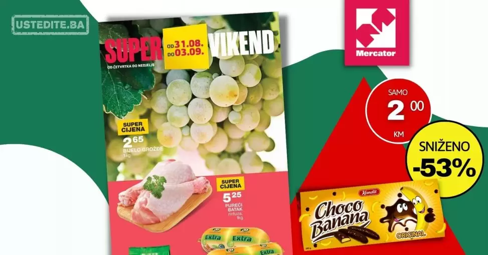 Mercator vikend akcija 31.8-3.9.2023.