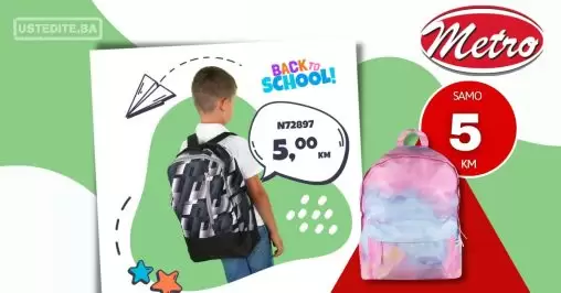Obuća METRO ⇢ RUKSAK samo 5 KM