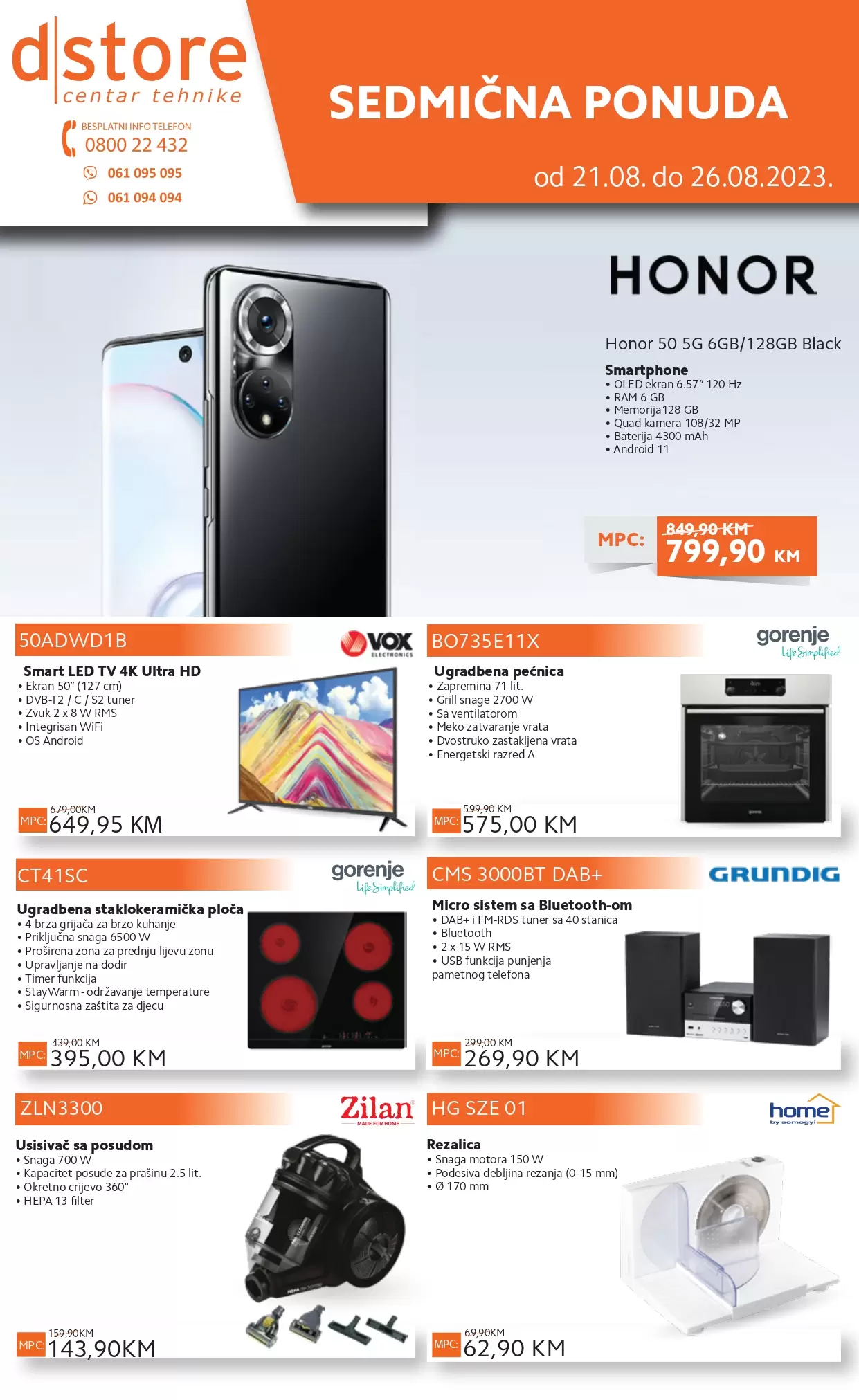 Dstore SNIŽENJE TEHNIKE 21-26.8.2023. 