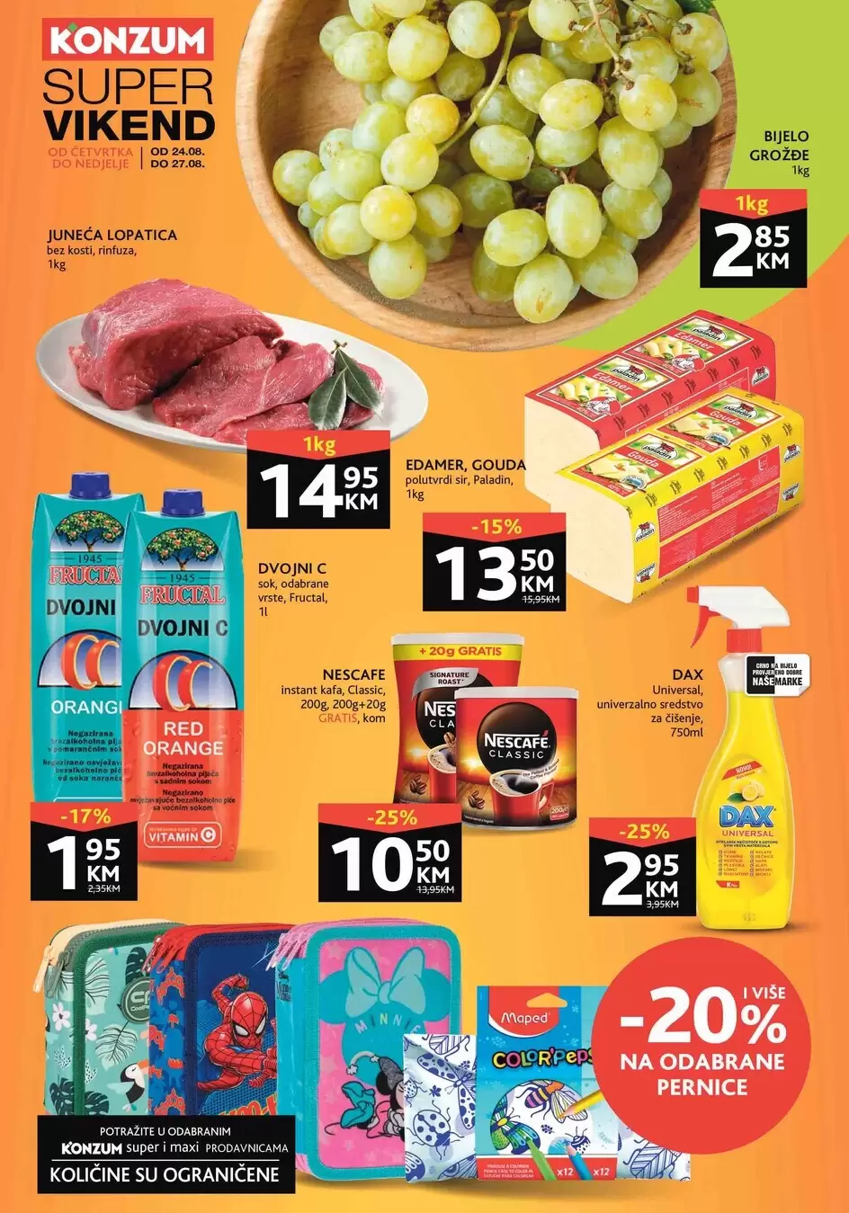 Konzum vikend akcija 24-27.8.2023. 