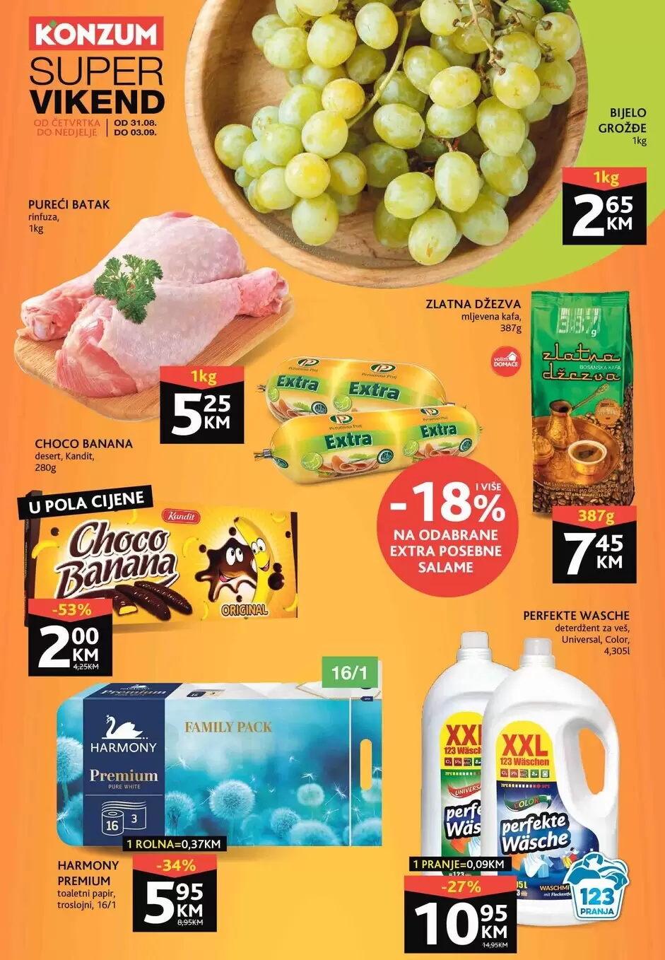 Konzum vikend akcija 31.8-3.9.2023. 