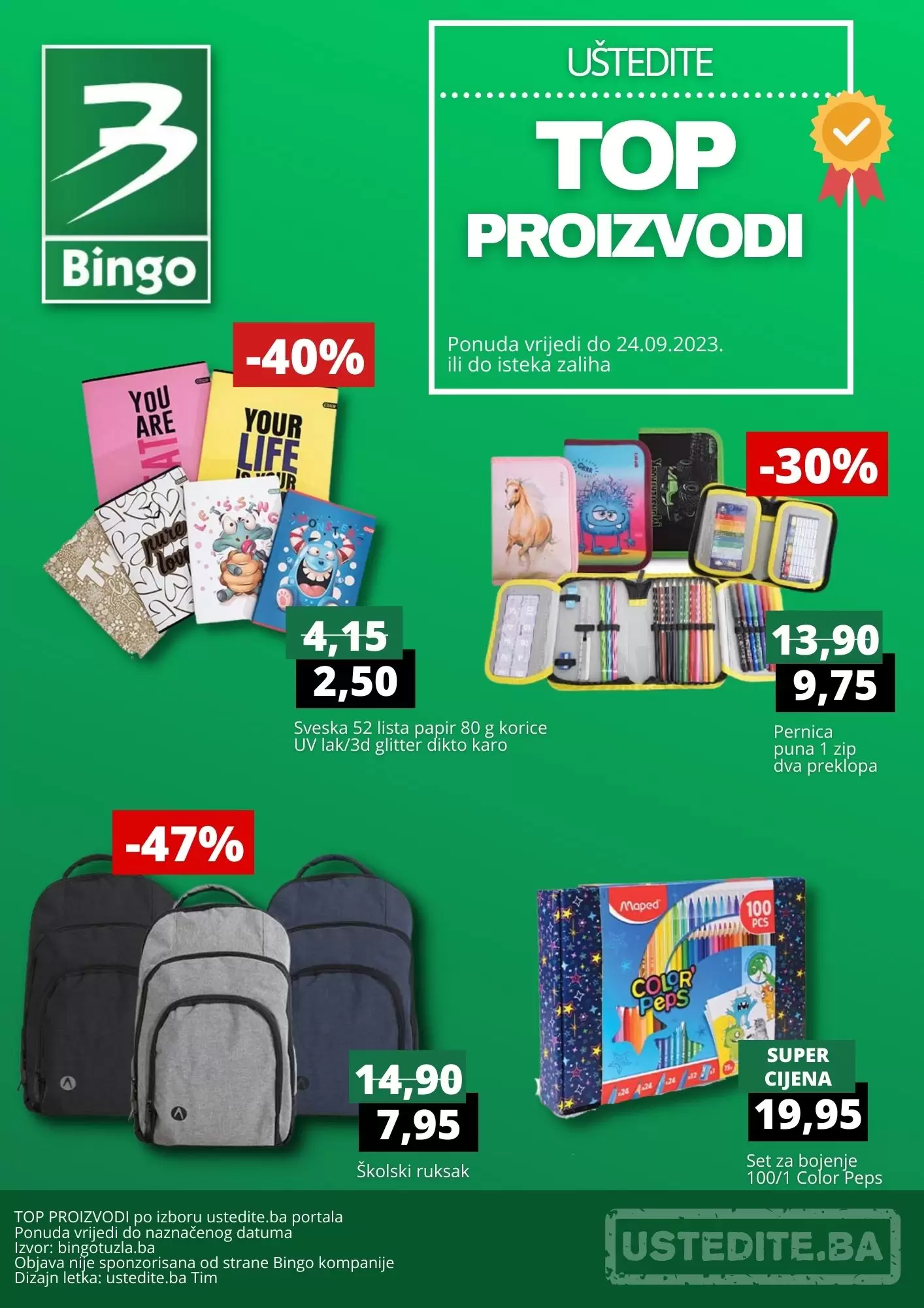 Bingo TOP PROIZVODI - akcija do 24.9.2023.