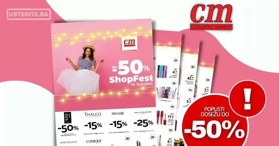 CM Shop Fest SNIŽENJE DO 50% 10-12.8.2023.