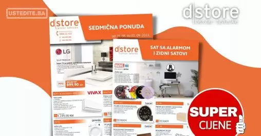 Dstore SEDMIČNA AKCIJA 28.8-2.9.2023.