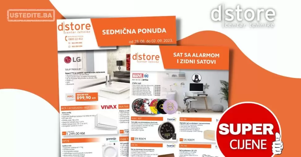 Dstore SEDMIČNA AKCIJA 28.8-2.9.2023.