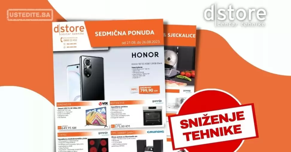 Dstore SNIŽENJE TEHNIKE 21-26.8.2023.