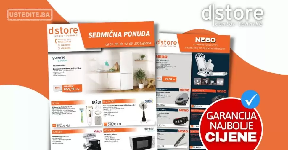 Dstore SNIŽENJE TEHNIKE 07-12.08.2023.