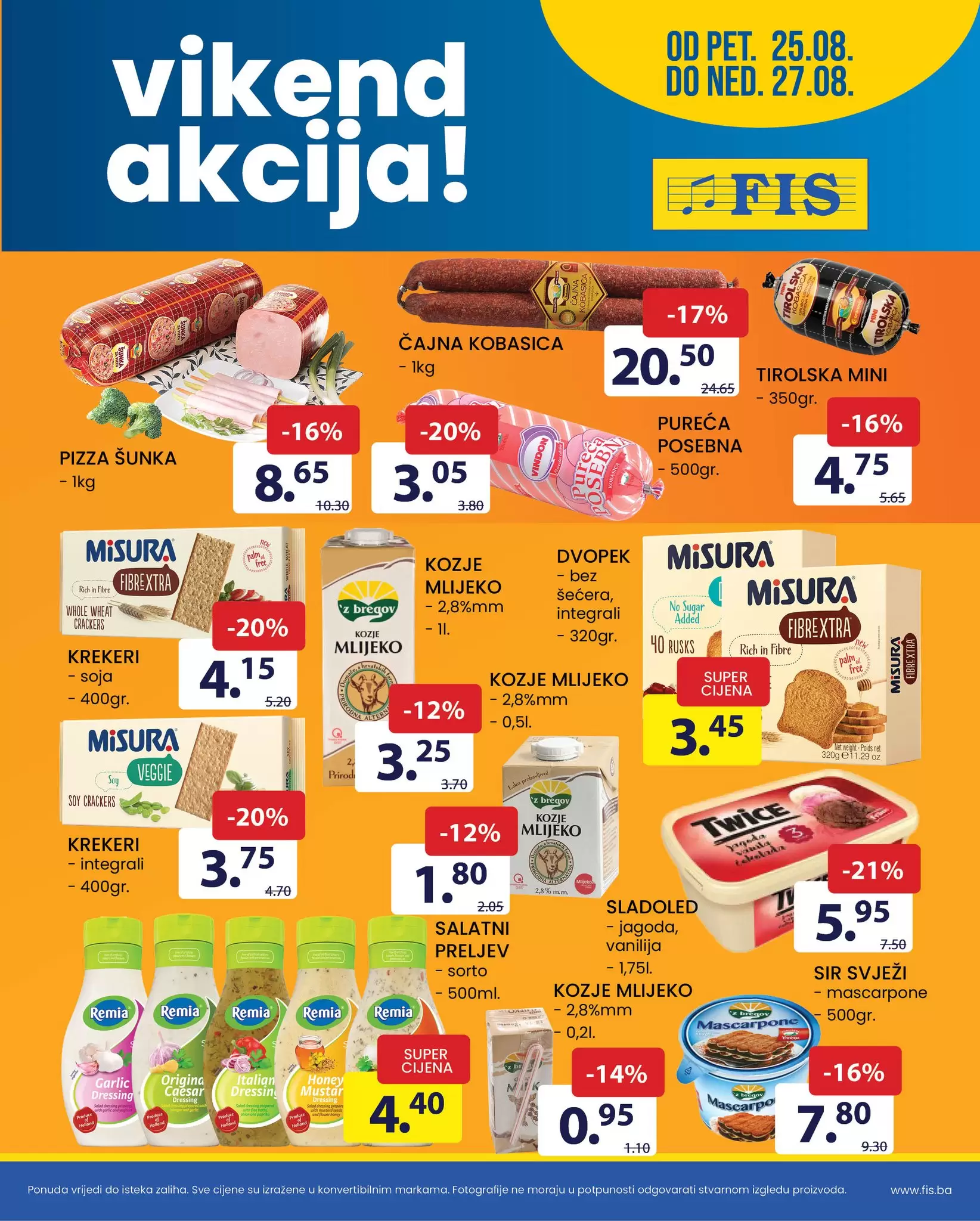 Fis vikend akcija 25-27.8.2023.