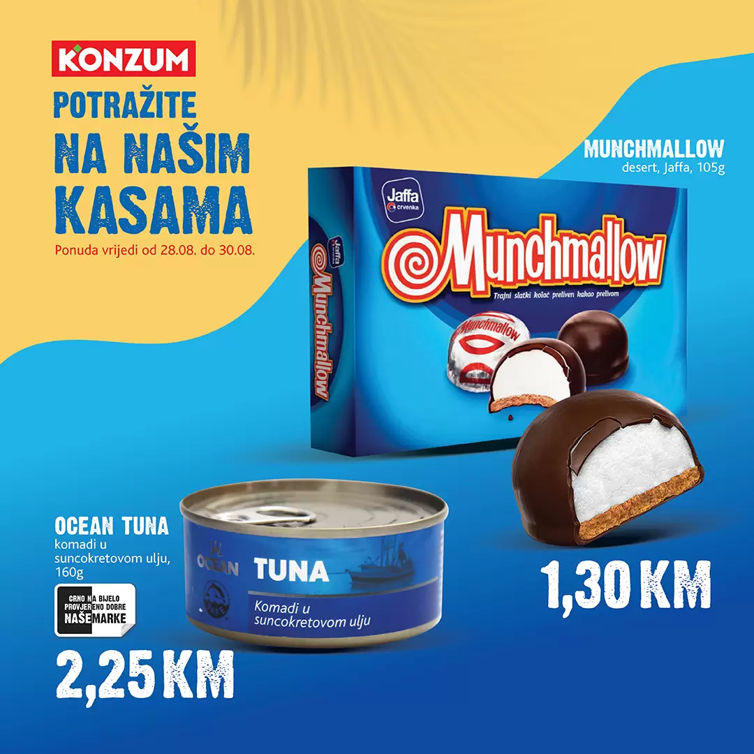Konzum akcija na kasama 28-30.8.2023. 