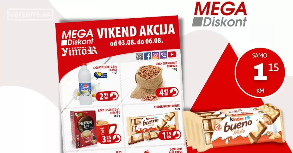 Mega Diskont vikend akcija 3-6.8.2023.