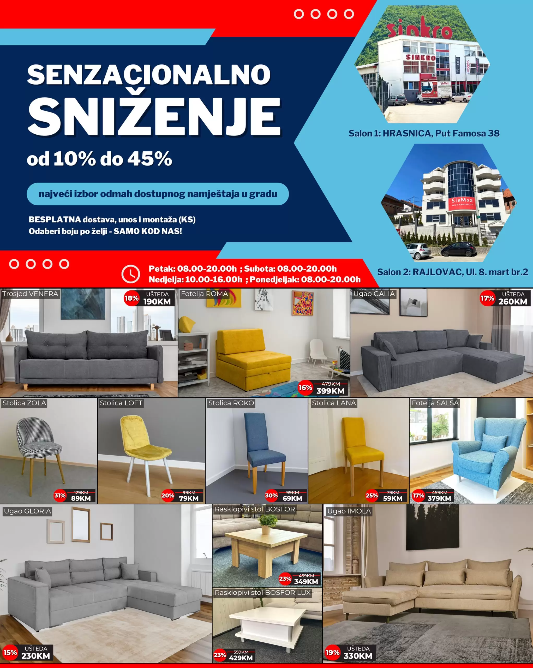 Sinmax NAJVEĆE LJETNO SNIŽENJE 