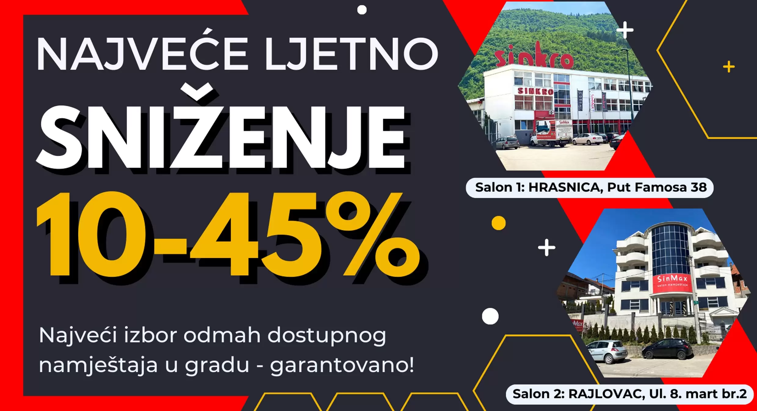 Sinmax namještaj NAJVEĆA UŠTEDA ovog ljeta!