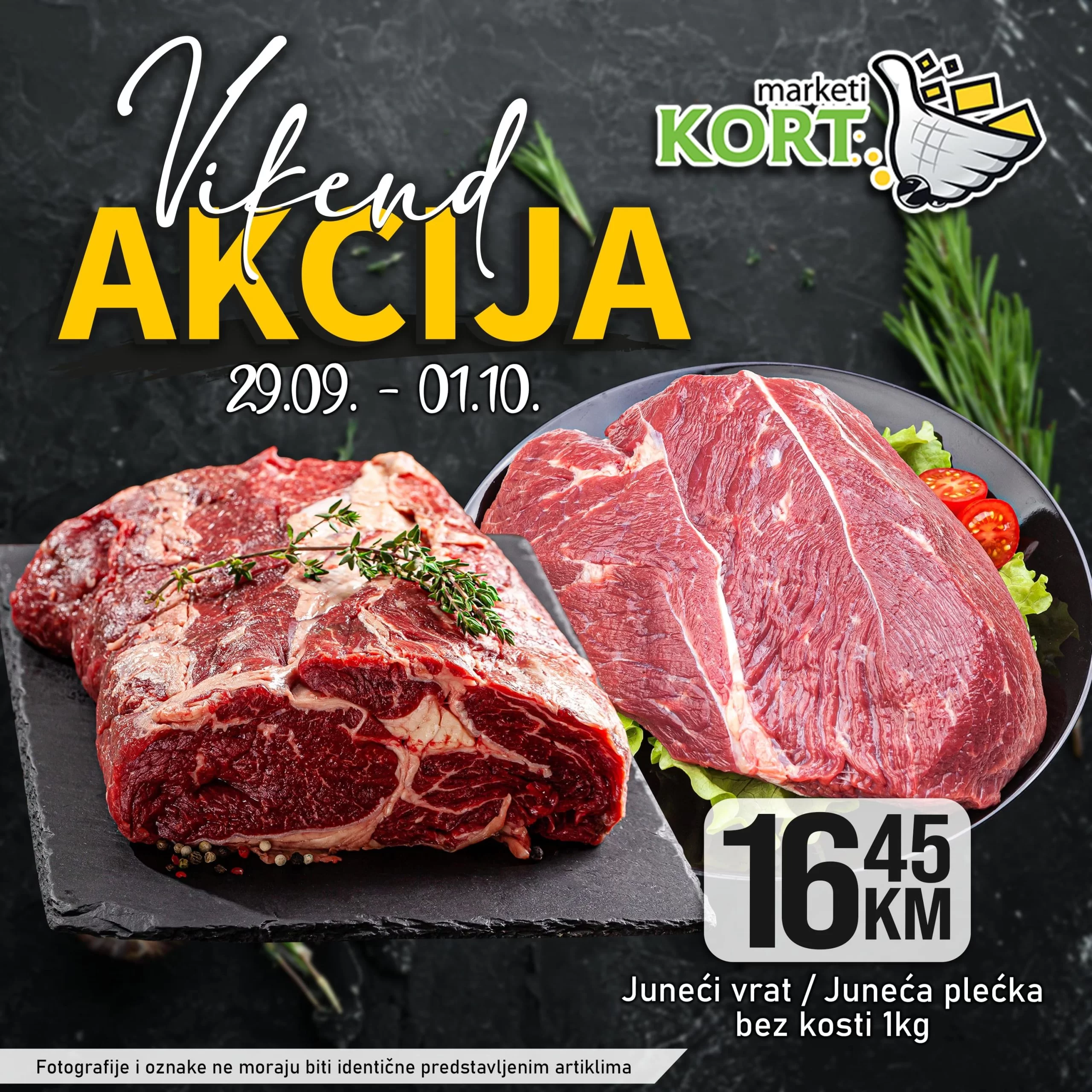 Kort vikend akcija 29.9-1.10.2023. 