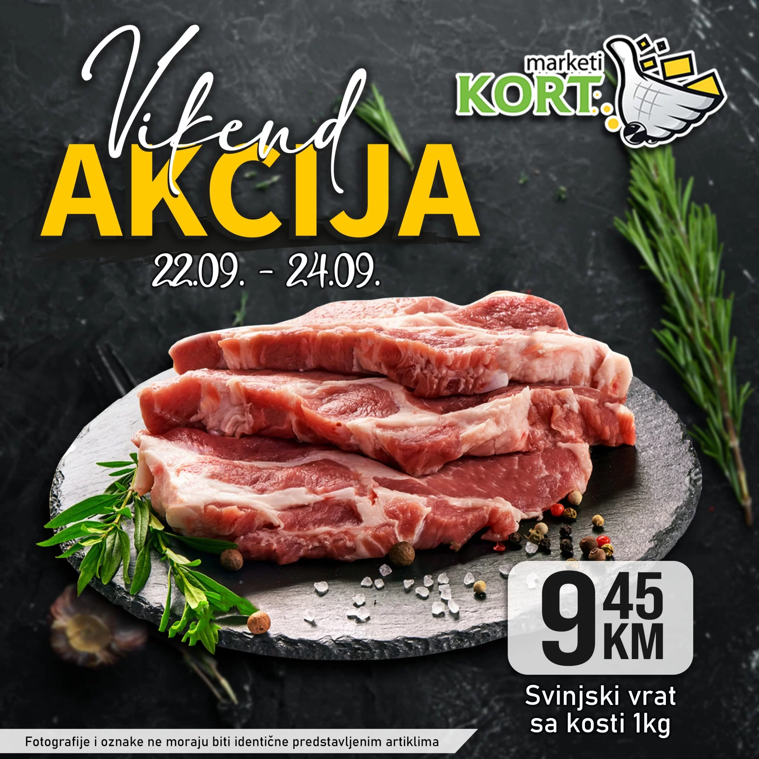 Kort vikend akcija 22-24.9.2023.