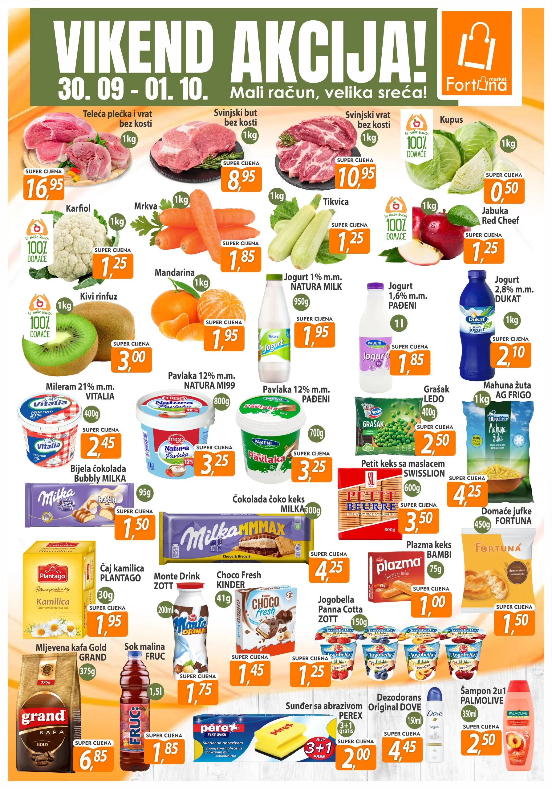 Fortuna vikend akcija 30.9-1.10.2023. 