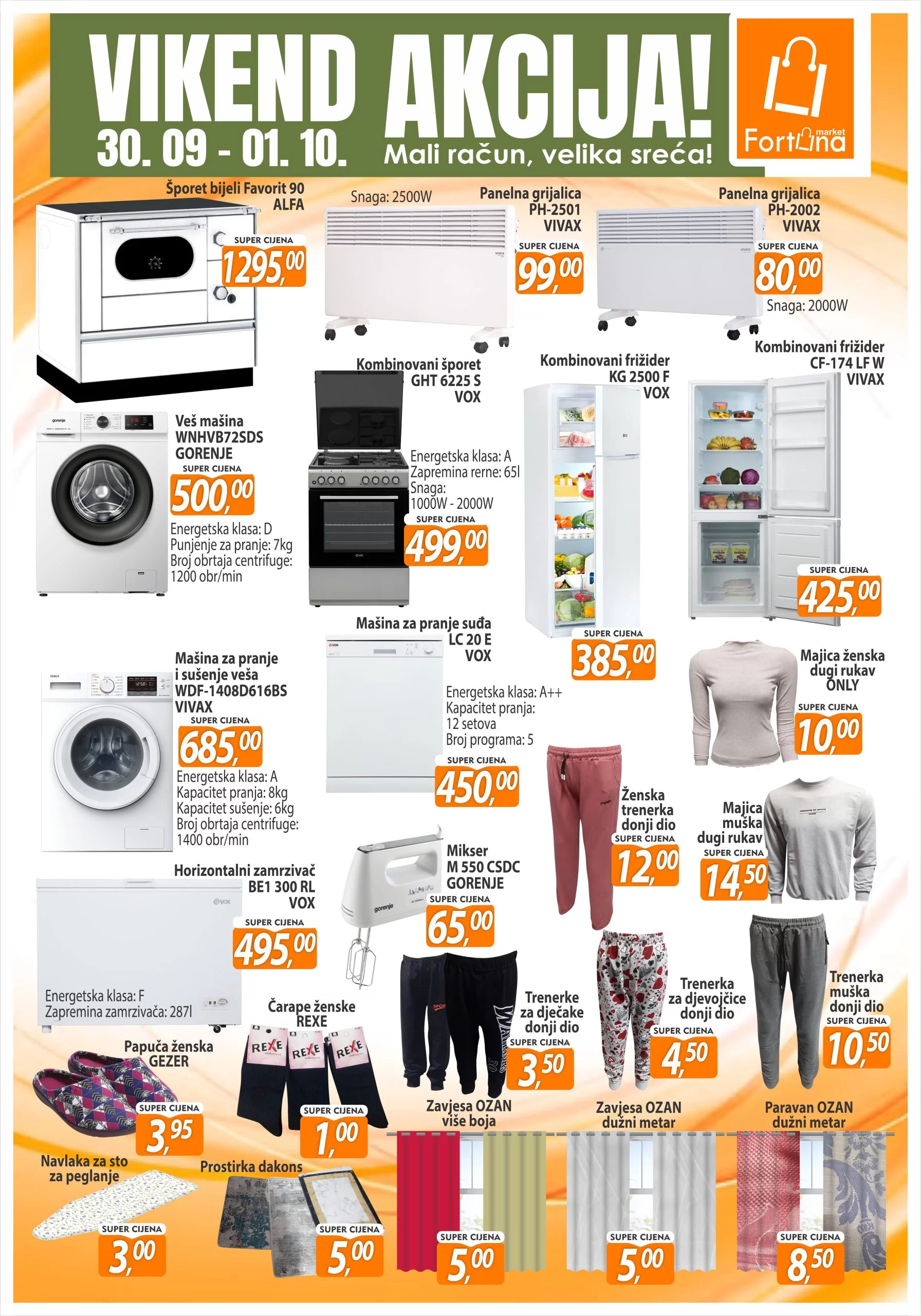 Fortuna vikend akcija 30.9-1.10.2023. 