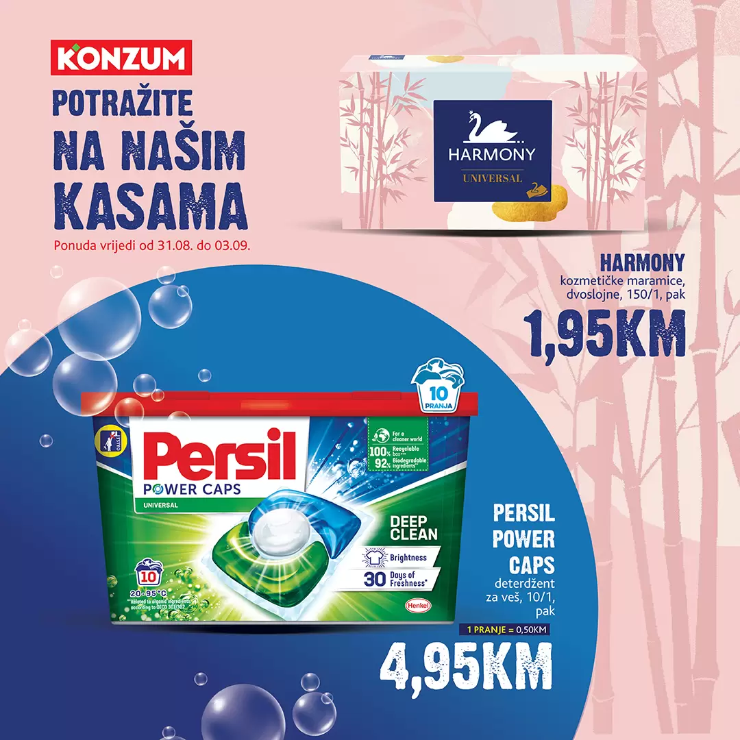 Konzum AKCIJA NA KASAMA 31.8-3.9.2023.