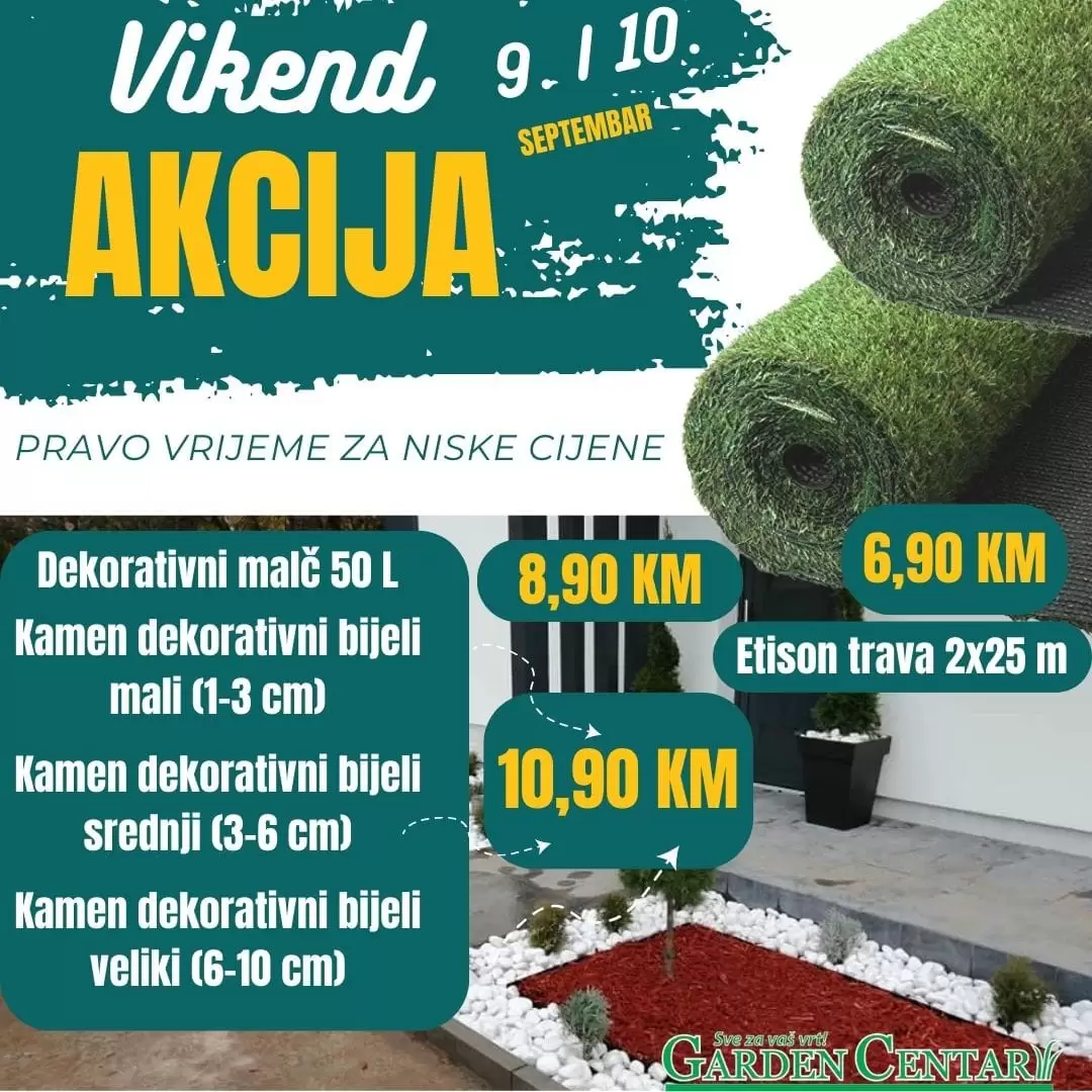 Garden Centar vikend akcija 9-10.9.2023. 