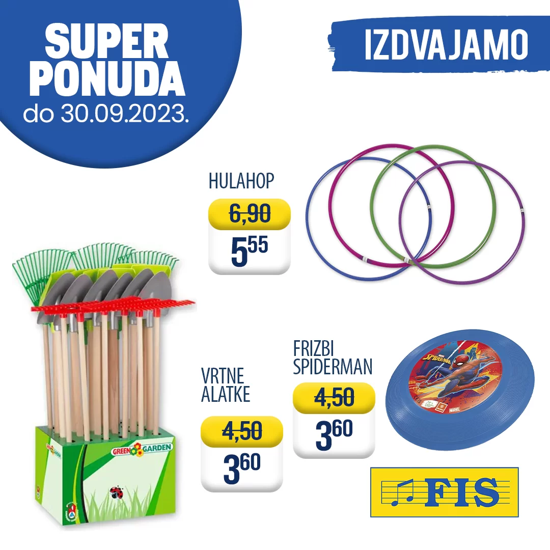 Fis sniženje IGRAČKE 12-30.9.2023.