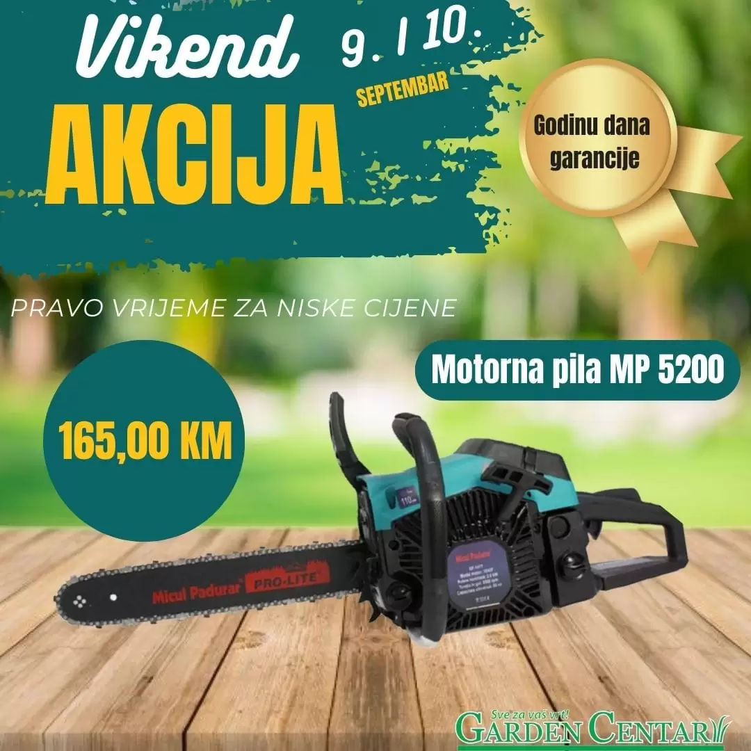 Garden Centar vikend akcija 9-10.9.2023. 