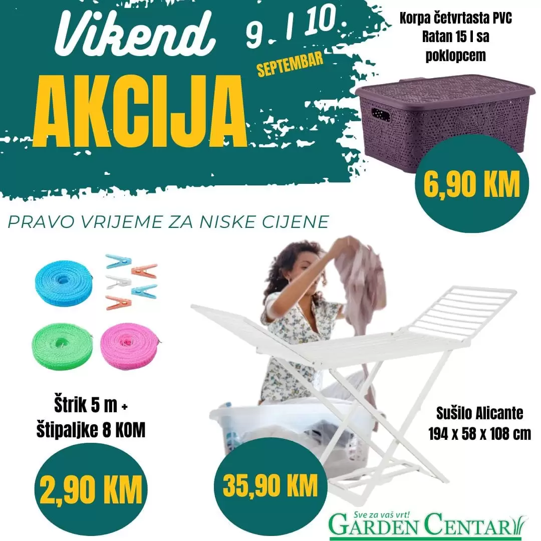 Garden Centar vikend akcija 9-10.9.2023. 