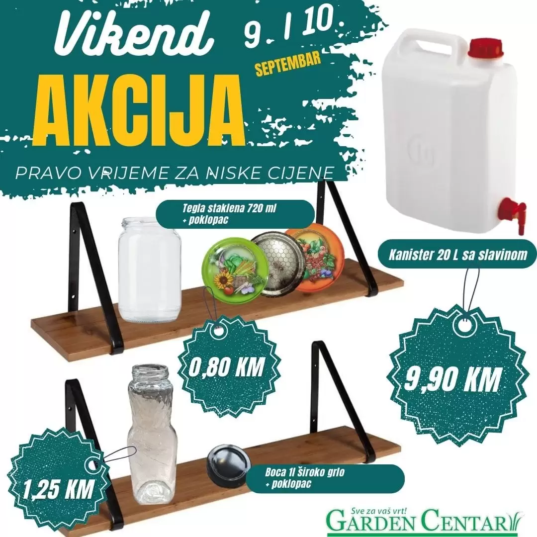 Garden Centar vikend akcija 9-10.9.2023. 