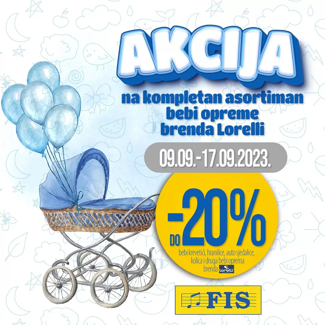 Fis akcija LORELLI asortiman - sniženje 9-19.9.2023.