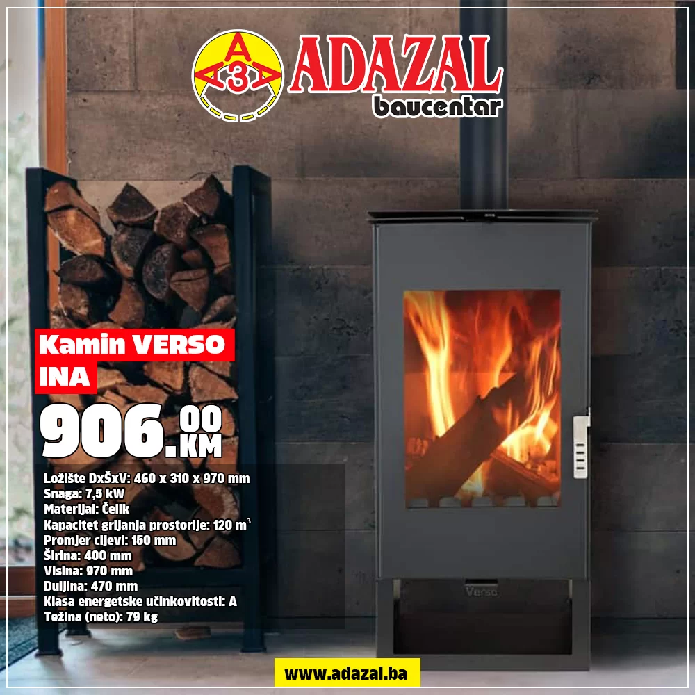 Adazal VERSO KAMINI - NOVO u ponudi