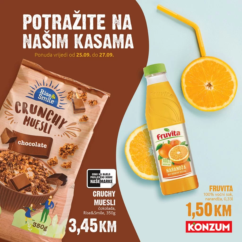 Konzum AKCIJA NA KASAMA 25-27.9.2023.