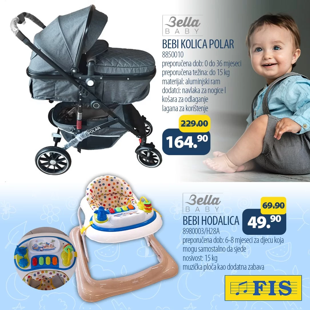 Fis super ponuda IGRAČKE & OPREMA ZA BEBE - akcija do 30.9.2023.