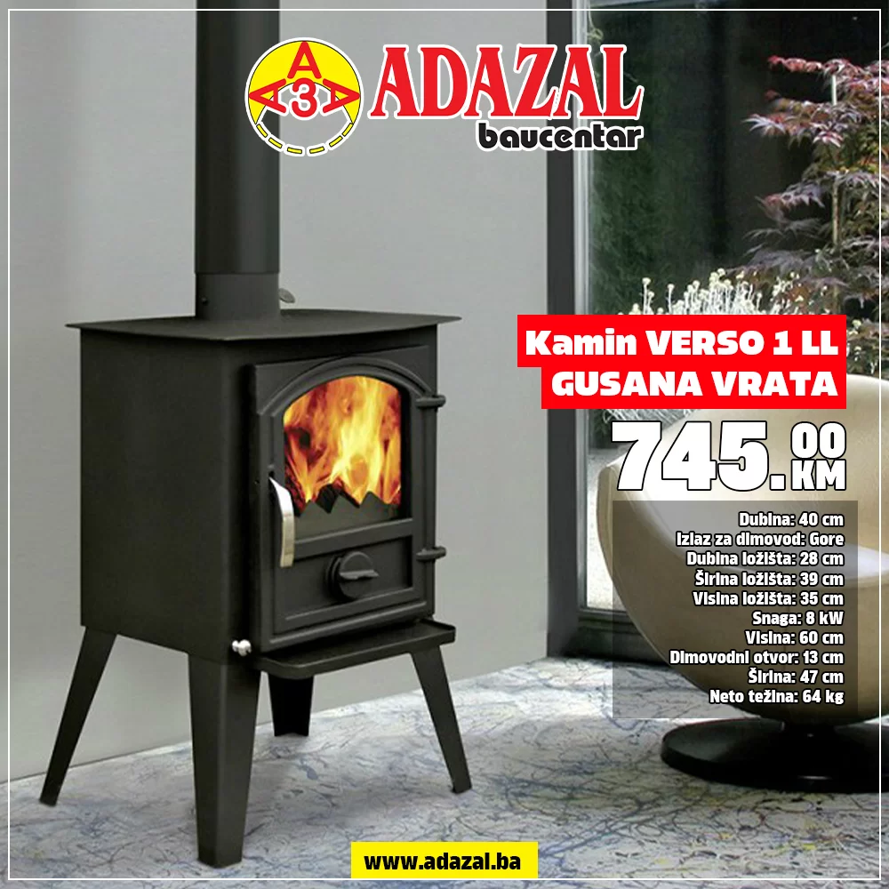 Adazal VERSO KAMINI - NOVO u ponudi