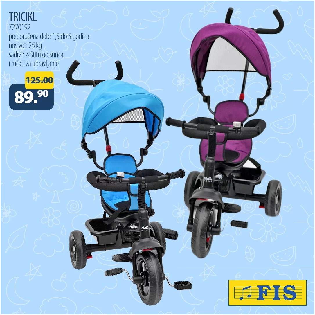 Fis super ponuda IGRAČKE & OPREMA ZA BEBE - akcija do 30.9.2023.