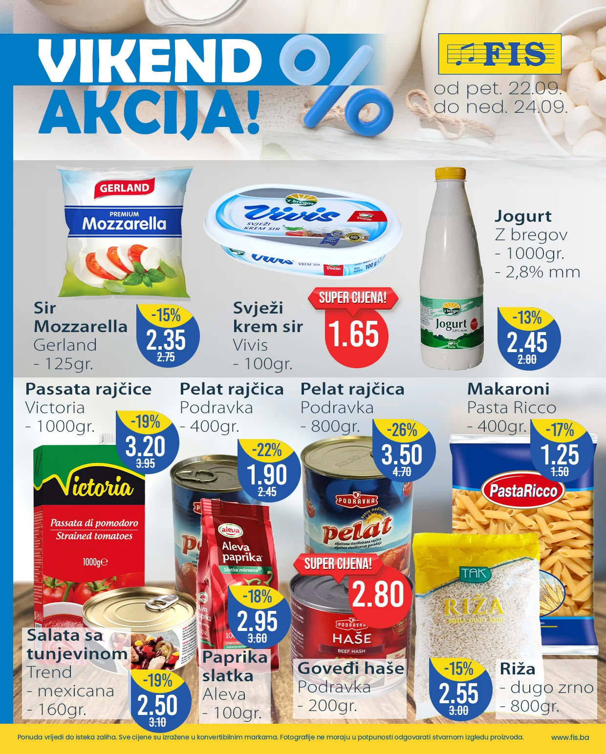 Fis vikend akcija 22-24.9.2023.