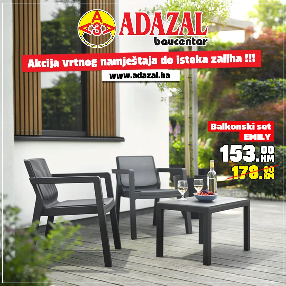 Adazal SEZONSKA RASPRODAJA vrtnog namještaja 