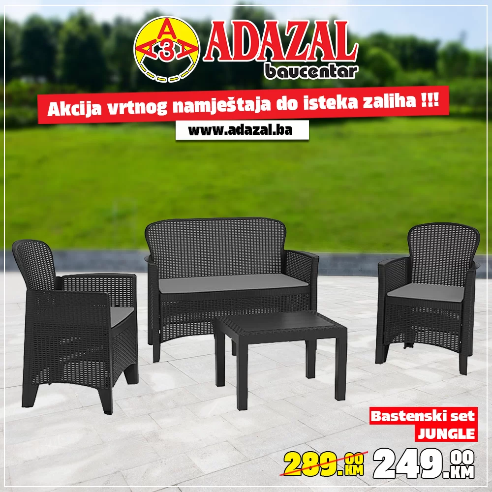 Adazal SEZONSKA RASPRODAJA vrtnog namještaja 