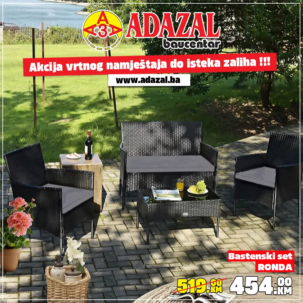 Adazal SEZONSKA RASPRODAJA vrtnog namještaja 